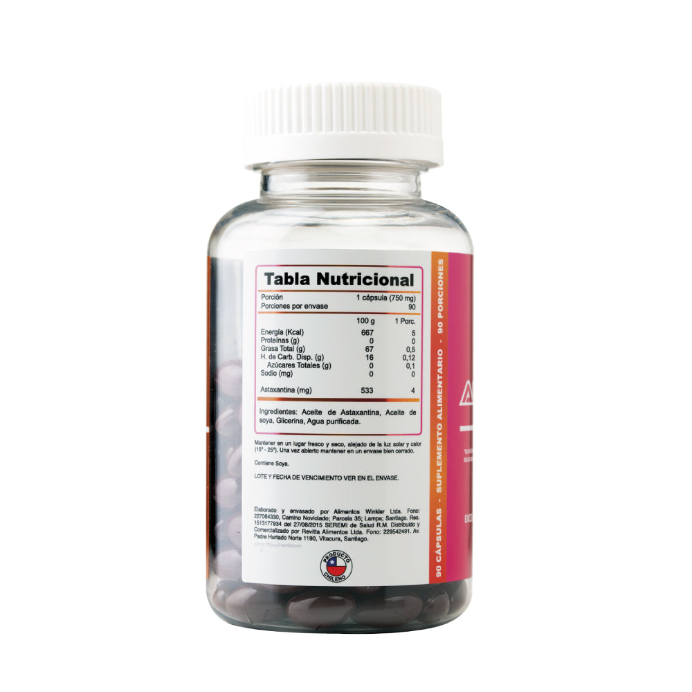 Antioxidante Astaxantina 90 cápsulas