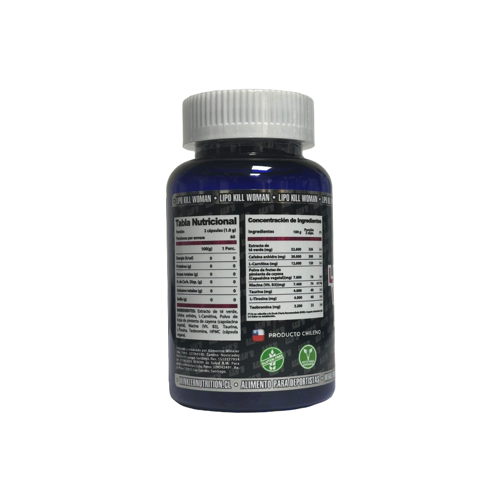 Termogénico Lipo Kill Woman 120 cápsulas