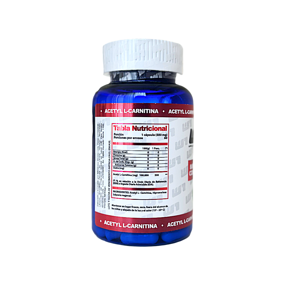Aminoácidos Acetyl L-Carnitina 60 cápsulas