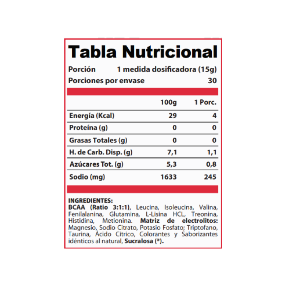 Aminoácidos Esenciales EAAS + Electrolitos 450 grs