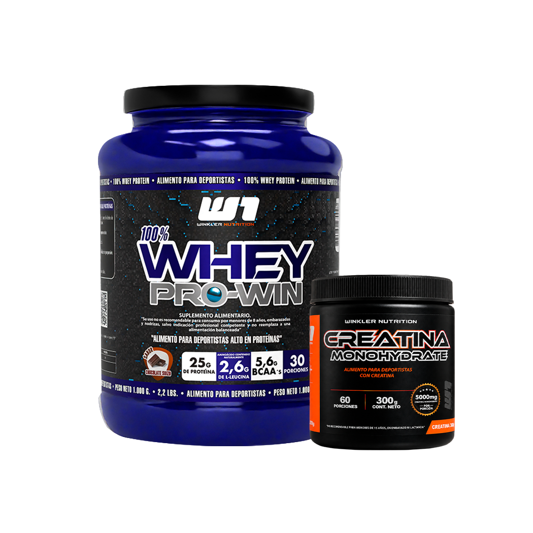 Pack Proteína Whey Pro Win 1 kg + Creatina 300 g