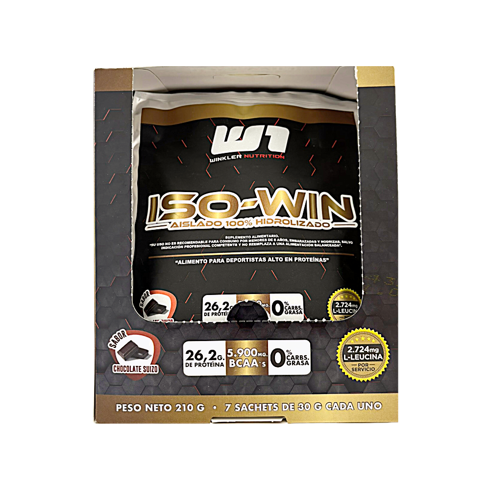 Pack 7 Proteína Hidrolizada Iso Win 30 grs