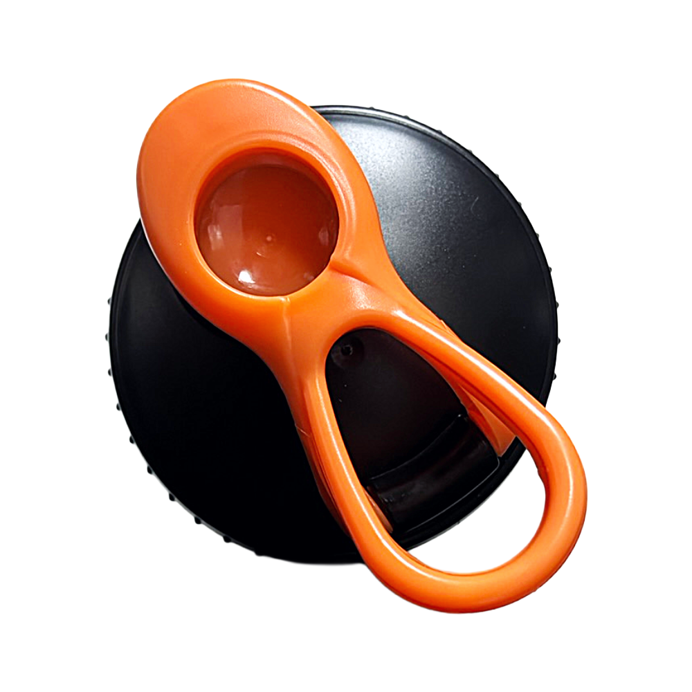 Shaker con goma + Bolilla anti-grumos Negro 700 ml