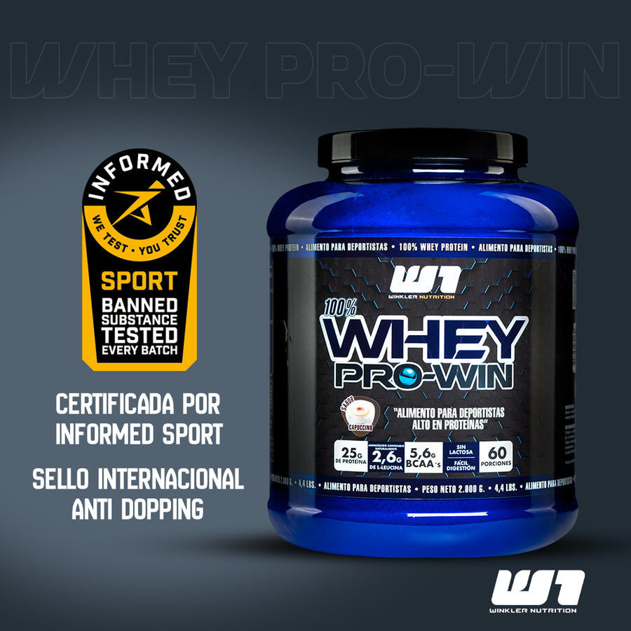 Proteína Whey Pro Win 2 kg - 60 Porciones – Winkler Nutrition