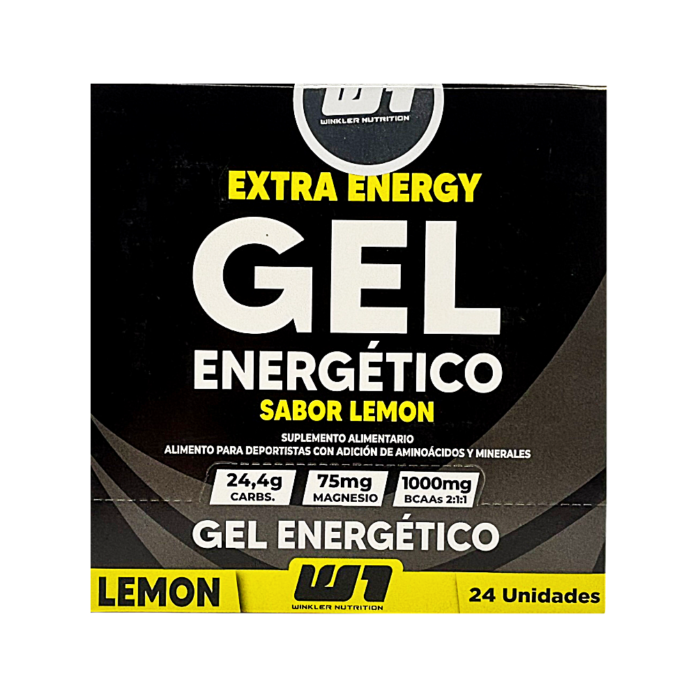 Pack 24 Gel Energético + Magnesio + BCAAs 30 grs