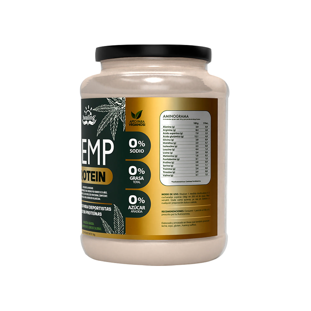 Healing Hemp Protein 1 kg – 30 servicios