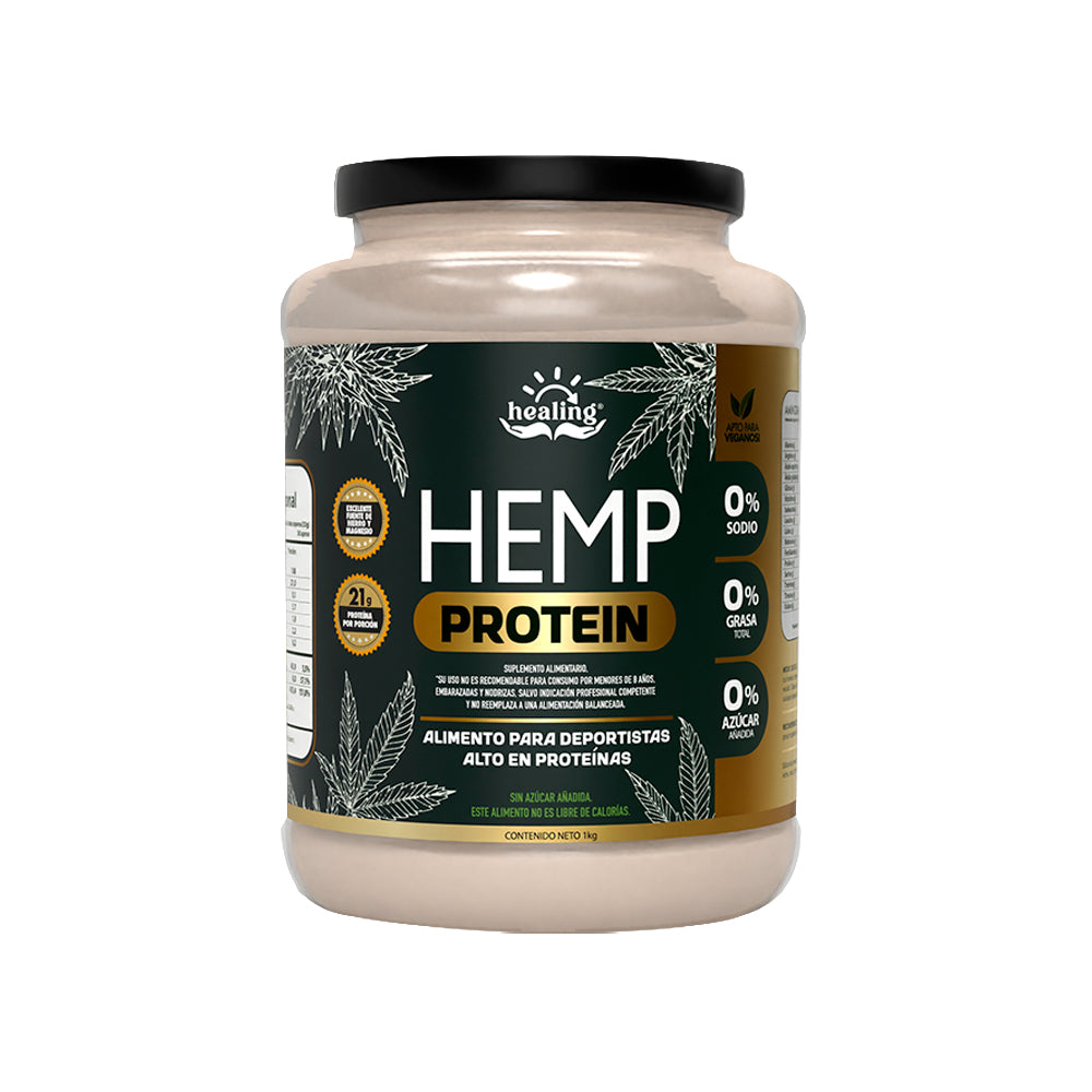 Healing Hemp Protein 1 kg – 30 servicios