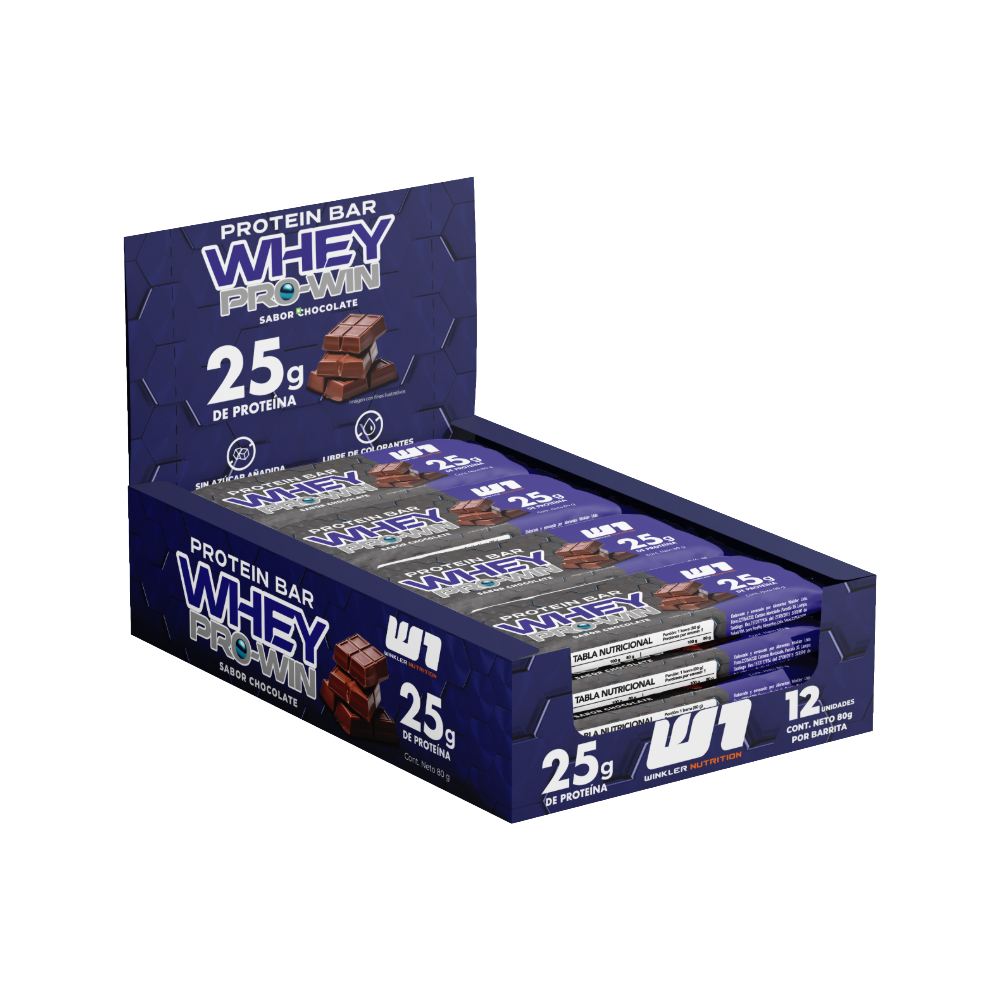 Pack 12 Barrita Whey Pro Win 80 grs