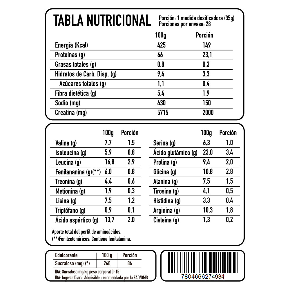 Protech Protein Proteína 1 Kg - 28 porciones