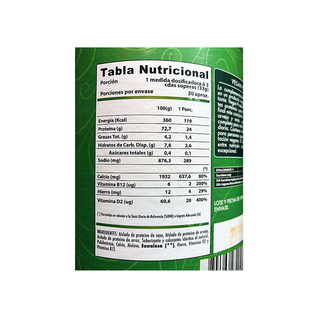 Vegan Protein 1 kg – 30 servicios