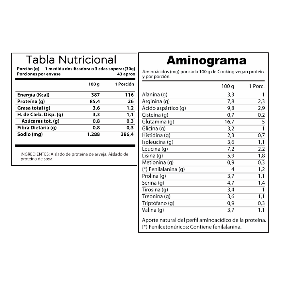 Cooking Vegan Protein 1.28 kg