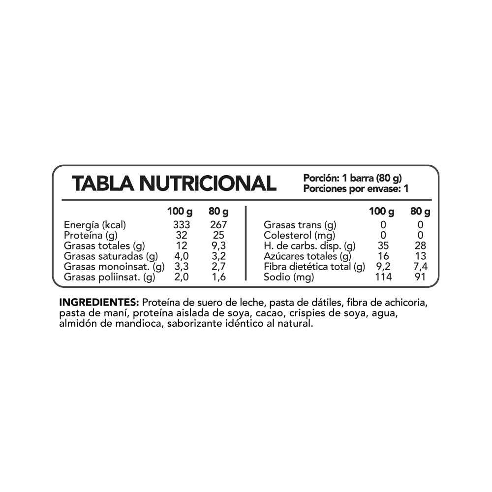 Barrita Whey Pro Win 80 grs