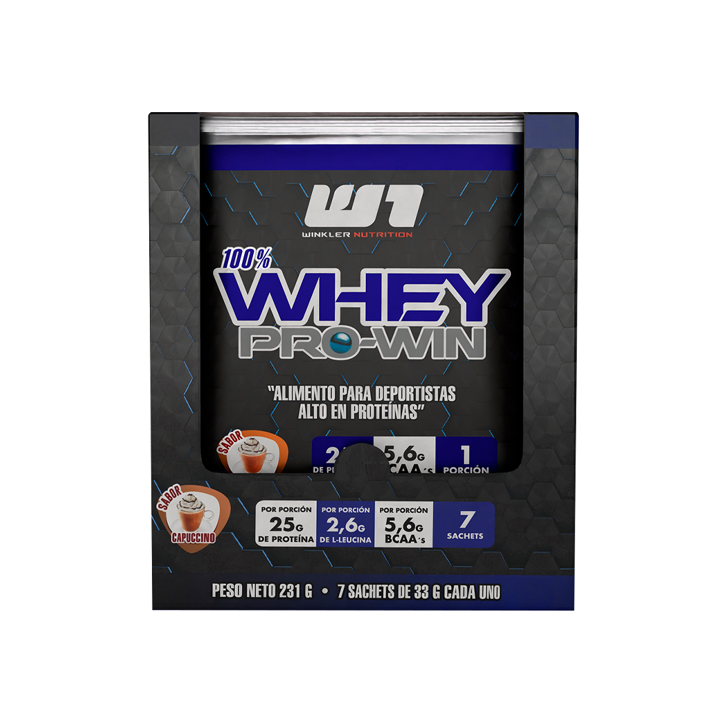 Whey Pro Win-Proteína Pack Sachet 7 Und