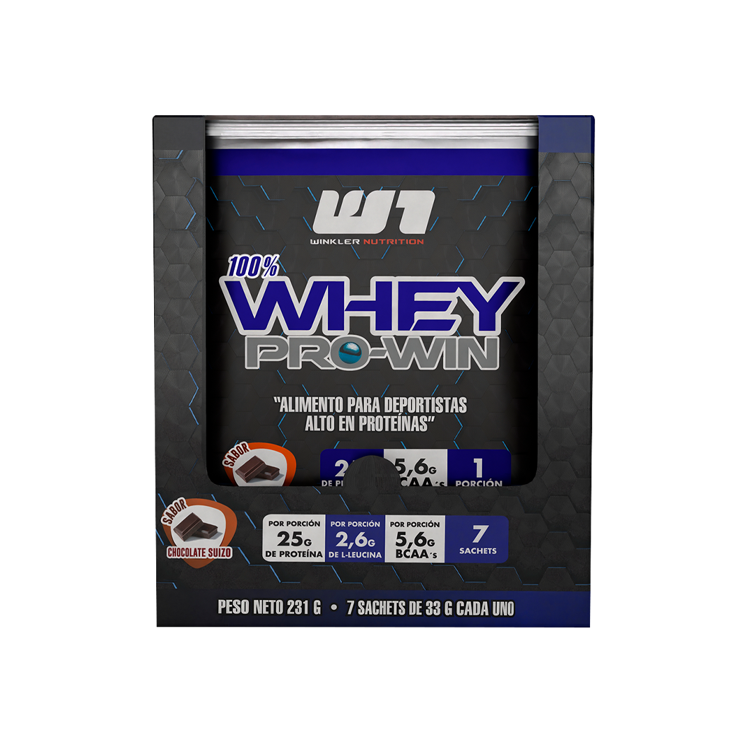 Whey Pro Win-Proteína Pack Sachet 7 Und